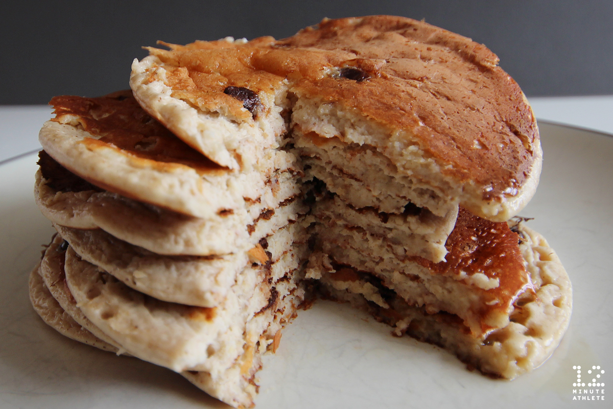 Chocolate Chip Protein Pancakes