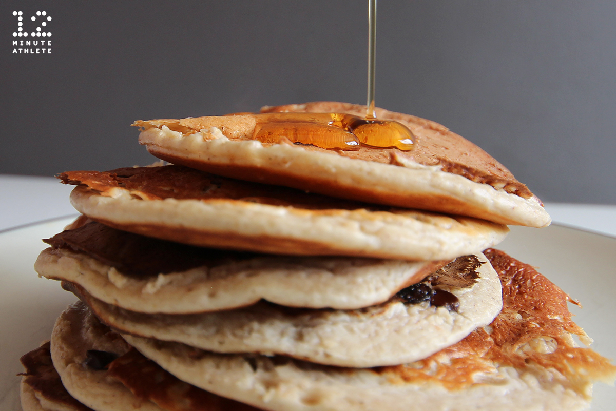 Chocolate Chip Protein Pancakes