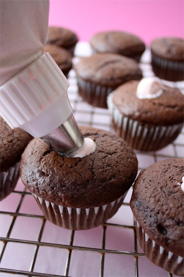 Chocolate Cupcakes with Cream Filling Recipe Chocolate Cupcakes with Cream Filling Recipe