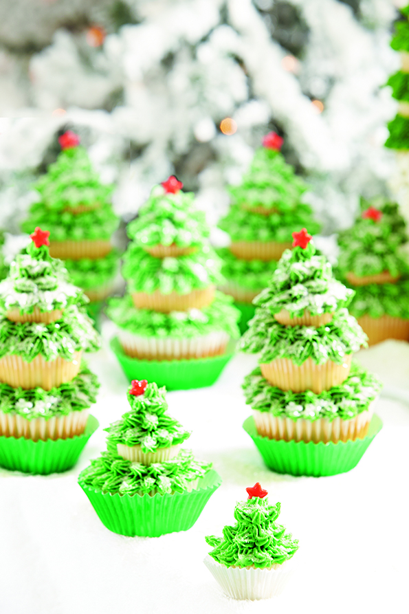 8 Photos of Aunt Christmas Tree Mini Cakes 8 Photos of Aunt Christmas Tree Mini Cakes