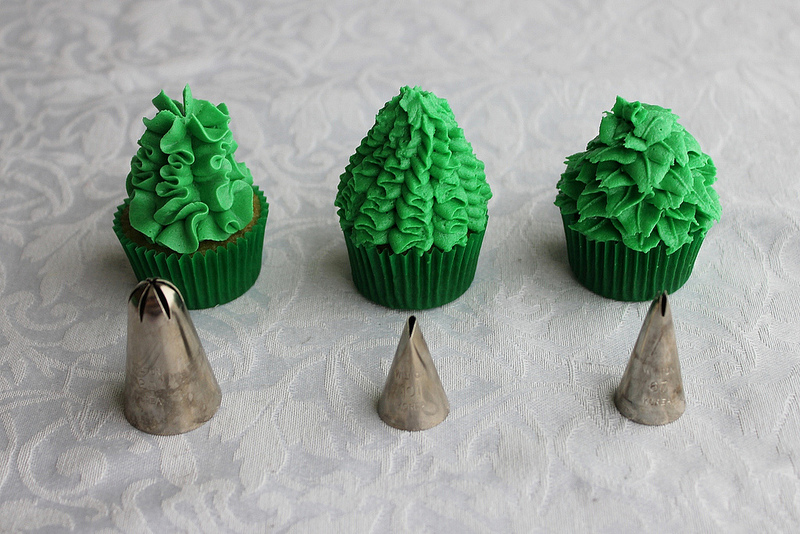 Christmas Tree Mini Cupcakes