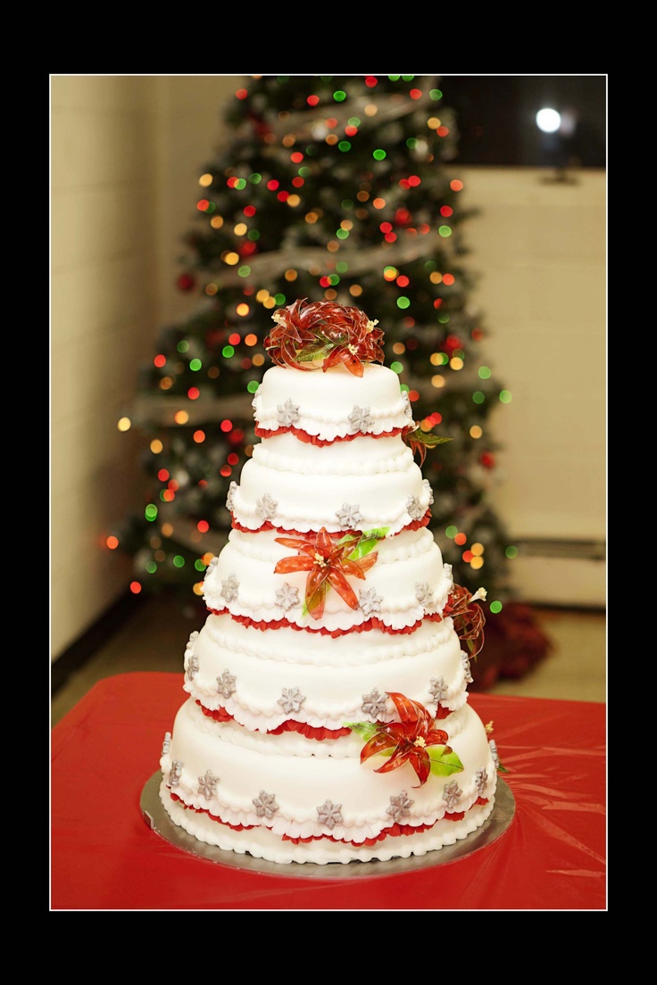 Christmas Wedding Cake Christmas Wedding Cake