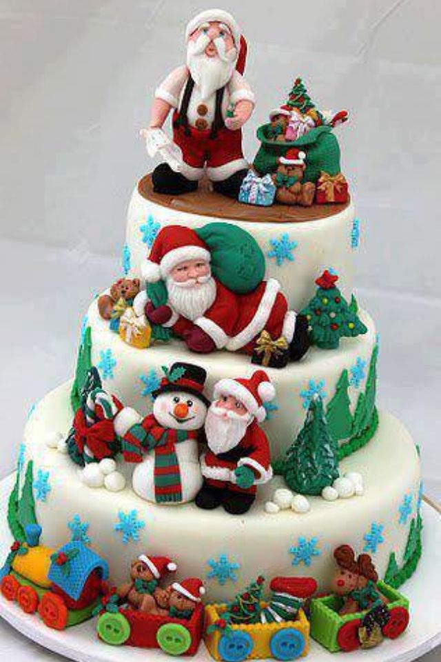 Christmas Wedding Cake