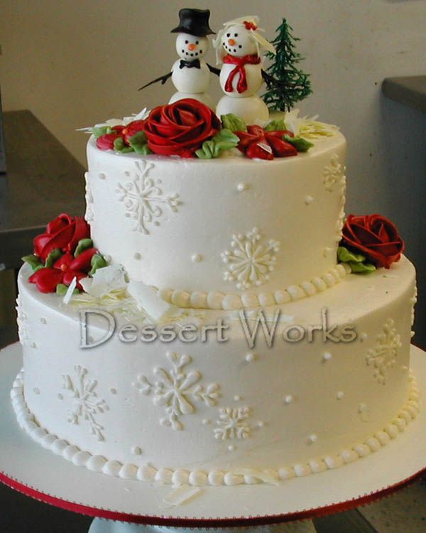 Christmas Wedding Cakes Ideas