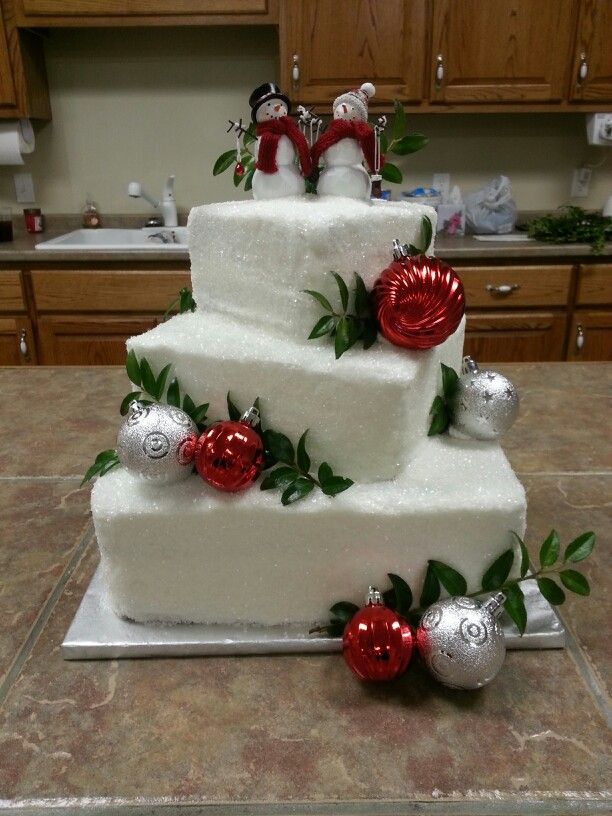 Christmas Wedding Cakes Ideas