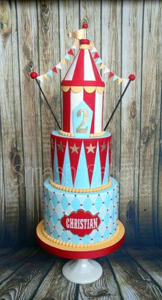 Circus Carnival Theme Cake Circus Carnival Theme Cake