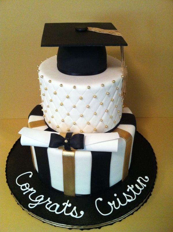 10 Photos of Simple Black And Gold Graduation Cupcakes