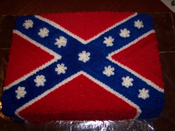 Confederate Flag Birthday Cake