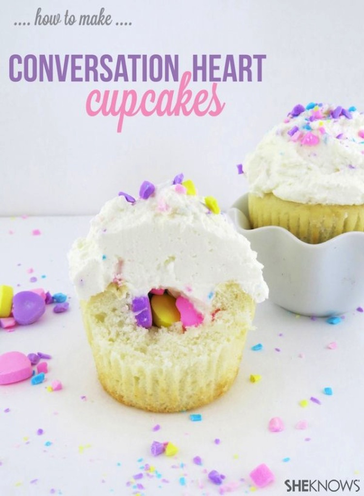 Conversation Heart Cupcakes Conversation Heart Cupcakes