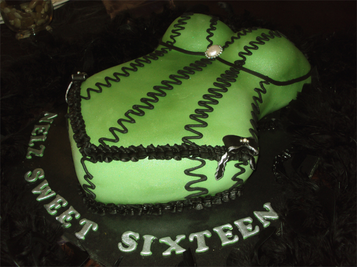 Corset Bachelorette Cake Corset Bachelorette Cake