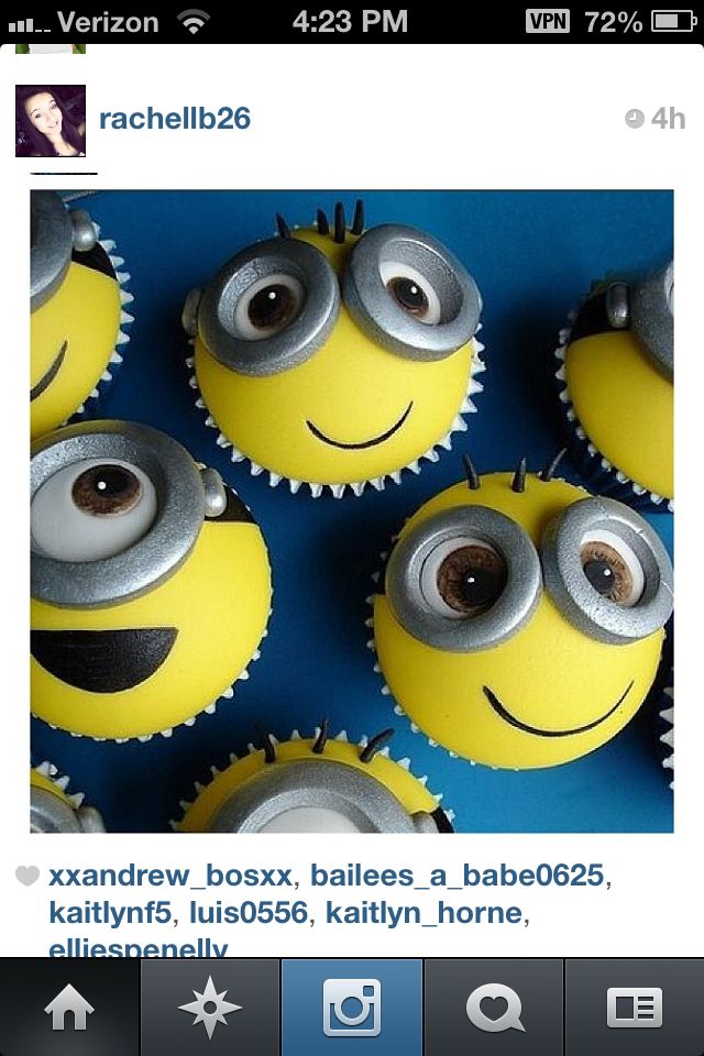 Cute Minion From Despicable Me Cupcakes Cute Minion From Despicable Me Cupcakes