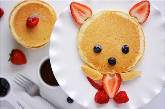 Cute Pancake Breakfast Idea