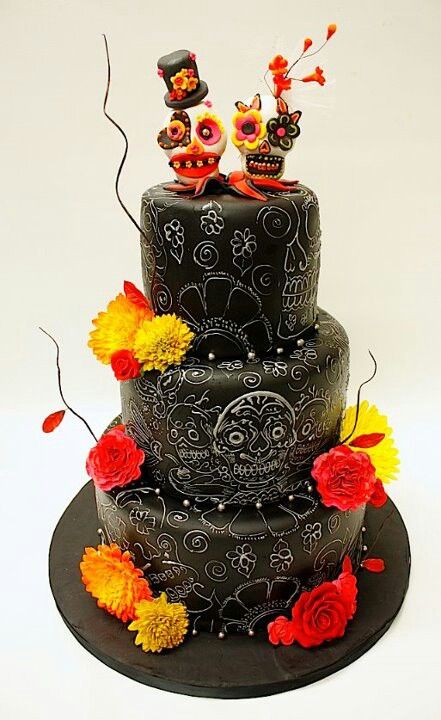 DIA De Los Muertos Cake