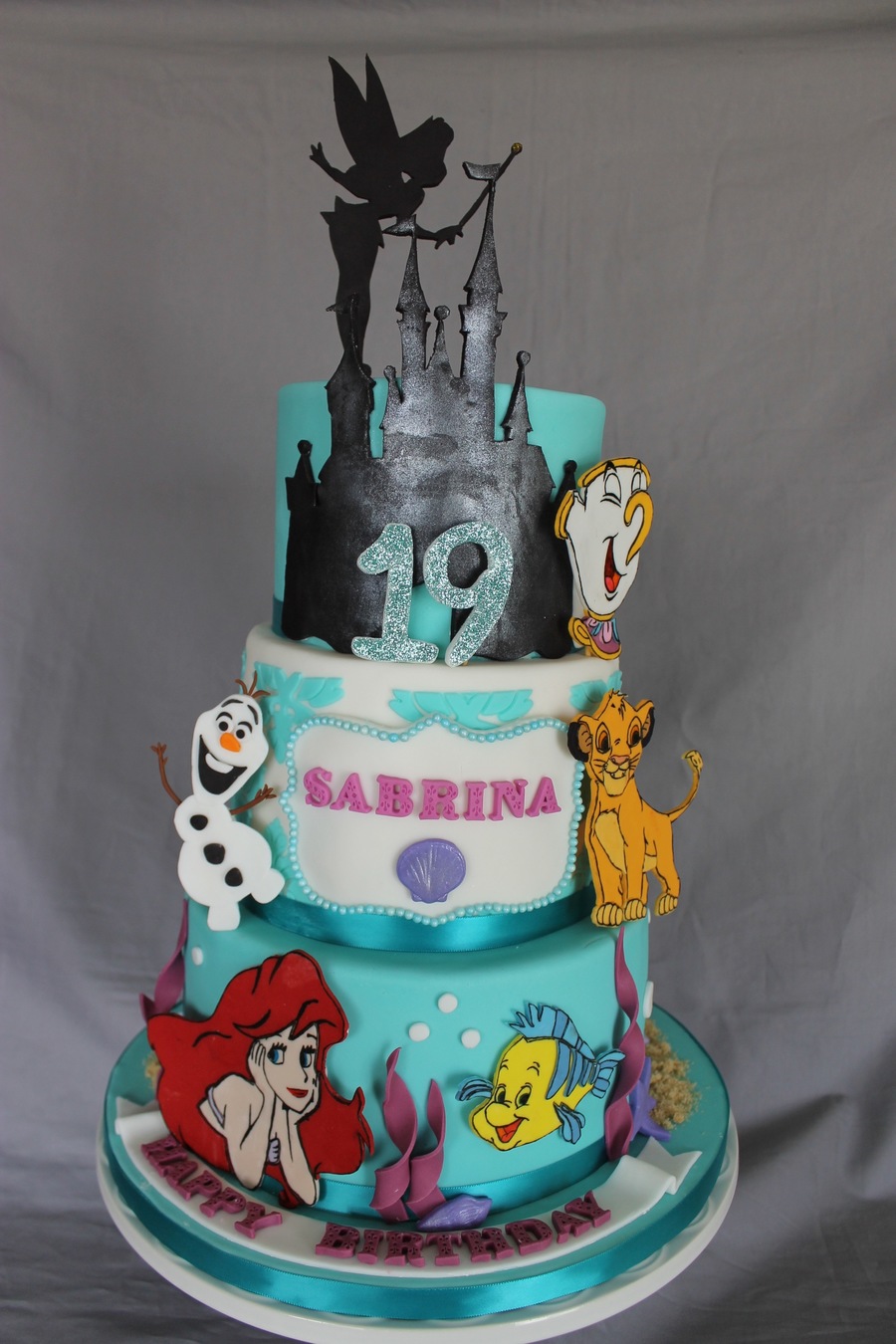 Disney Themed Birthday Cake Disney Themed Birthday Cake