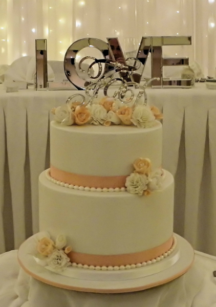 Elegant 2 Tier Wedding Cake Elegant 2 Tier Wedding Cake