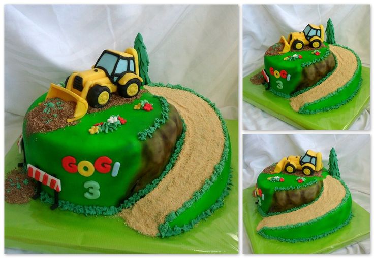 Excavator Birthday Cake Ideas