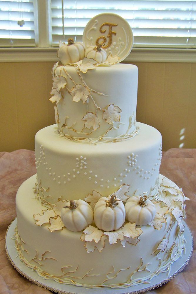 Fall Wedding Cake Fall Wedding Cake
