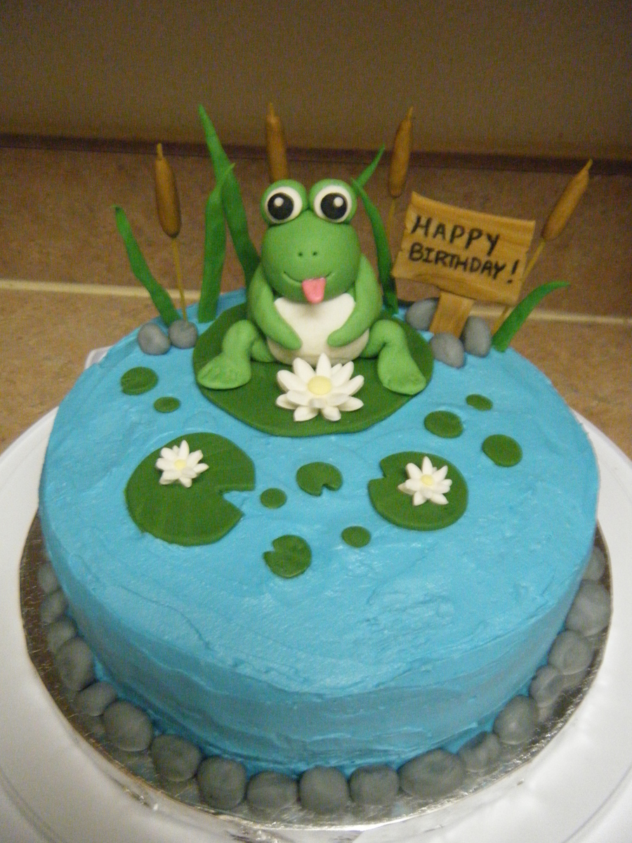 Frog Pond Birthday Cake