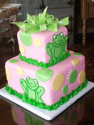 Girl Frog Birthday Cake