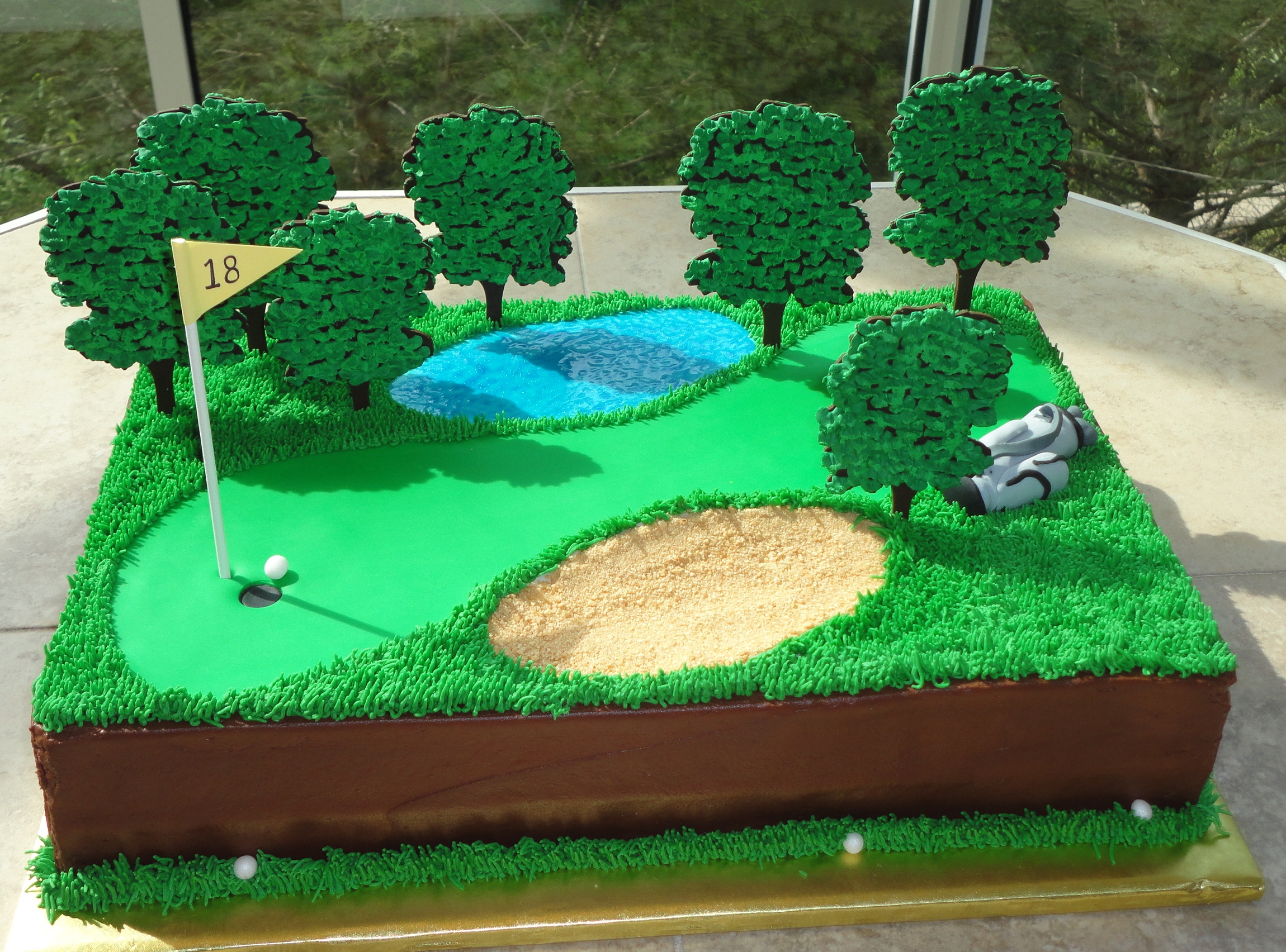 Golf Course Cake Ideas