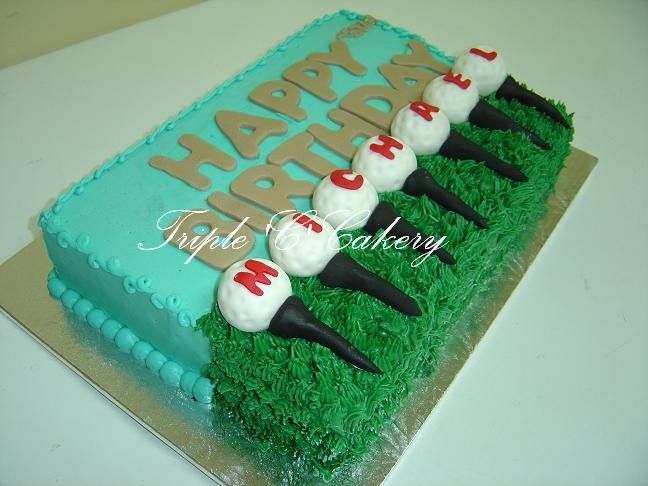 Golf Decorated Cake