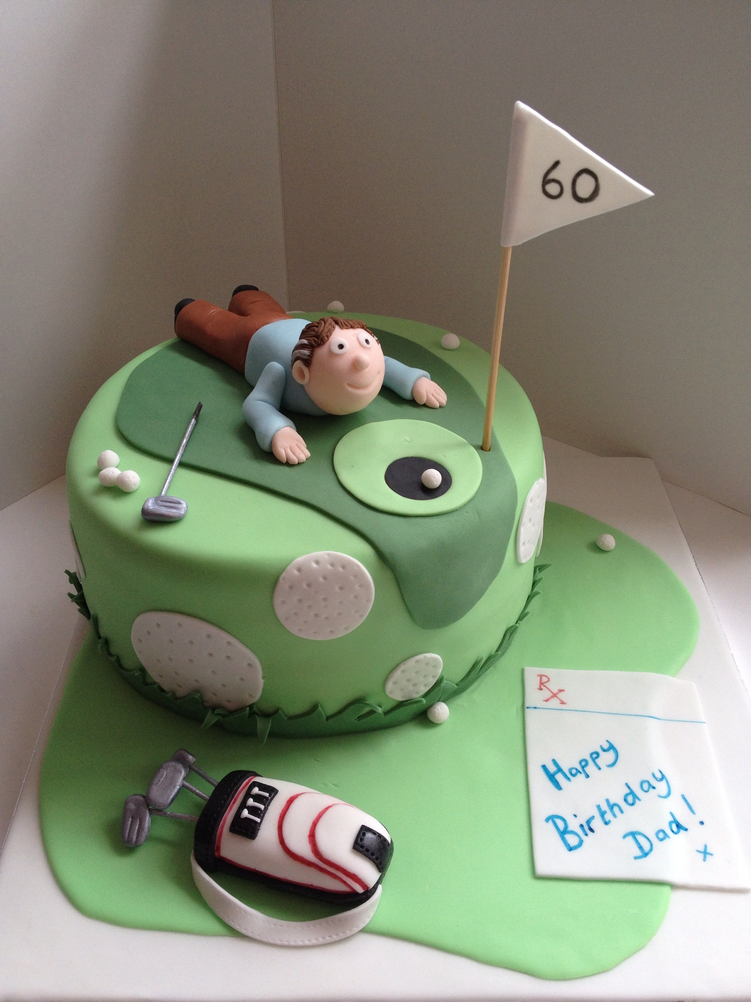 Golf Themed Cake Golf Themed Cake