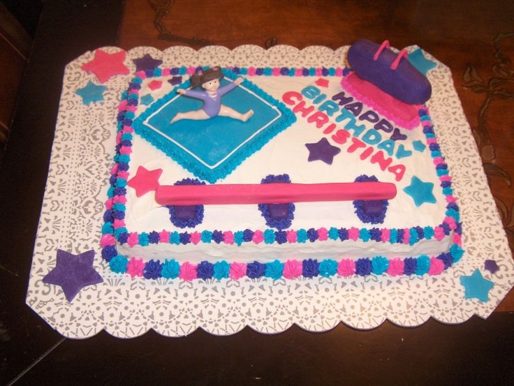 Gymnastics Birthday Cake Ideas Gymnastics Birthday Cake Ideas