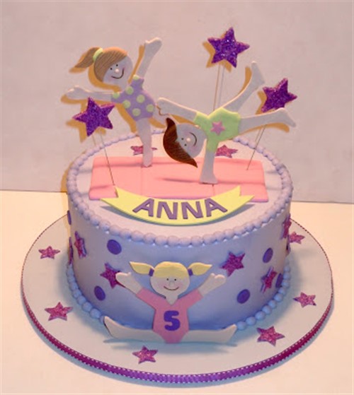 Gymnastics Birthday Cake