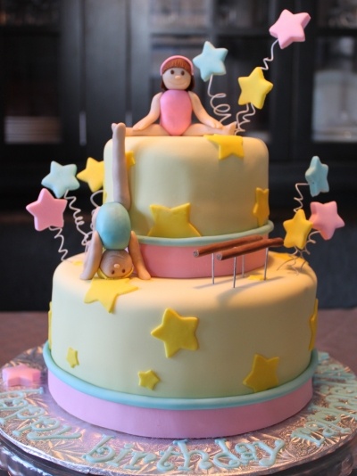 Gymnastics Birthday Cake Gymnastics Birthday Cake