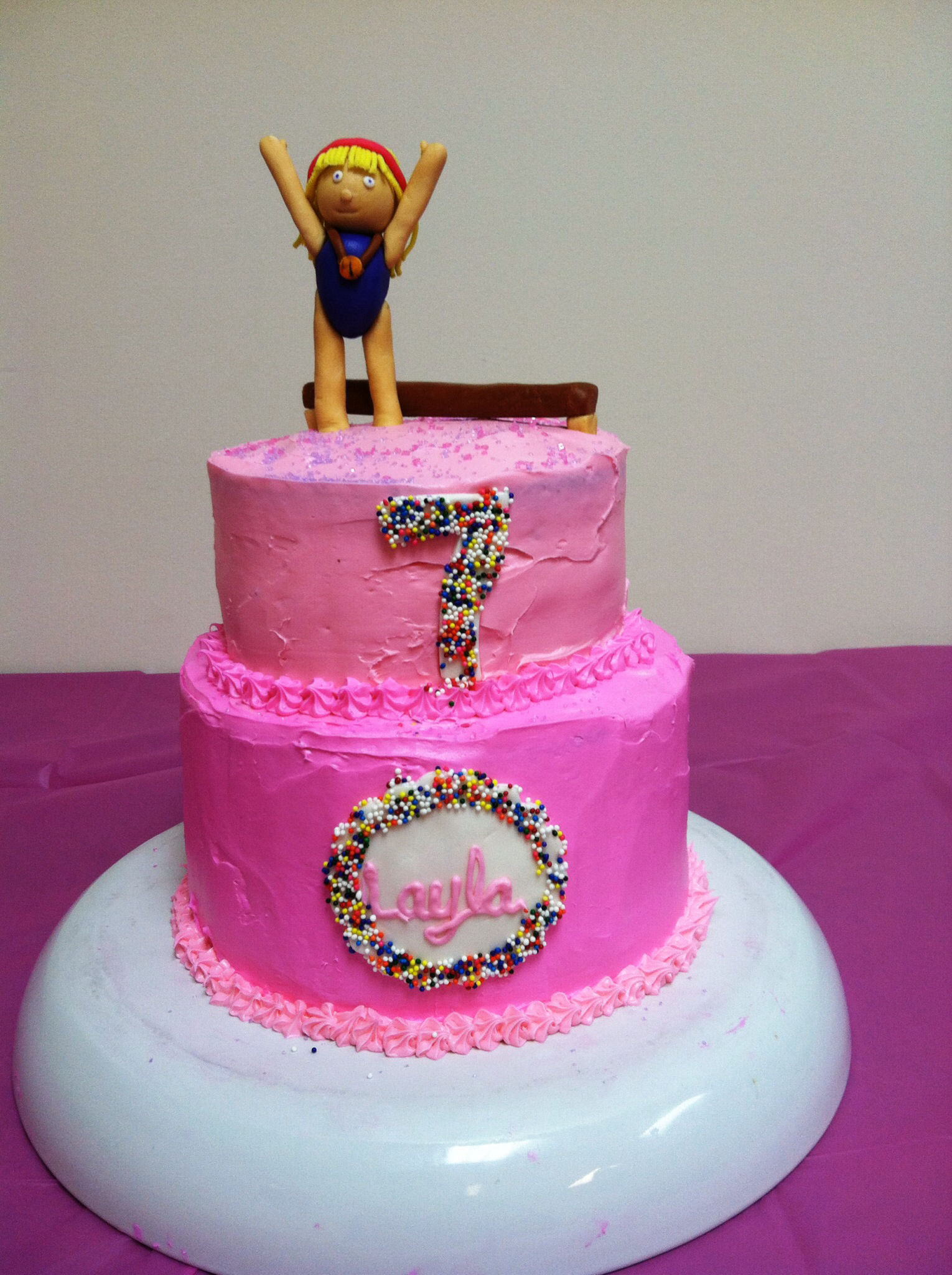 Gymnastics Cake