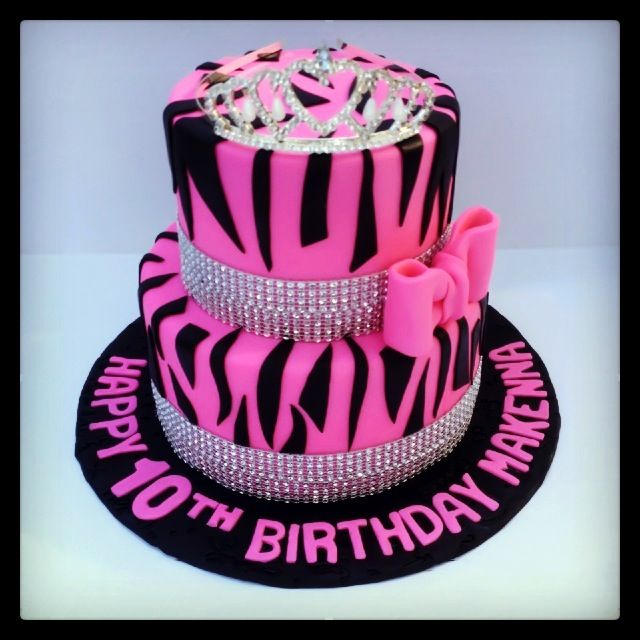 11 Photos of Hot Pink And Zebra Print Cakes