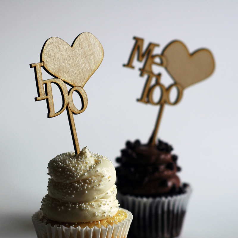 I Do Wedding Cupcake Toppers