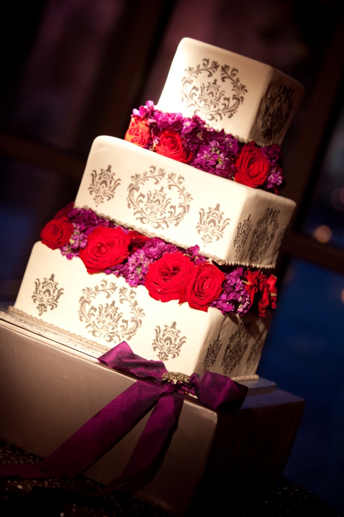 Jewel Tone Wedding Cake