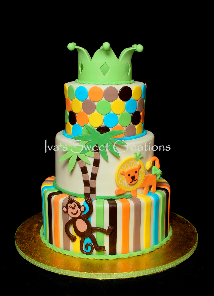 Jungle Theme Baby Shower Cake Jungle Theme Baby Shower Cake