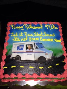 Mail Carrier Retirement Cakes