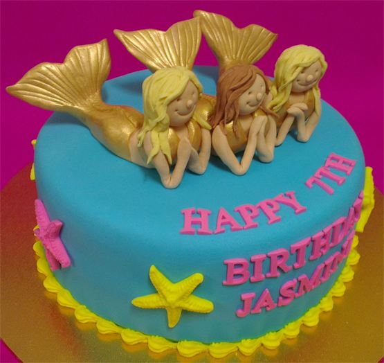 Mermaid Birthday Party Cake Mermaid Birthday Party Cake