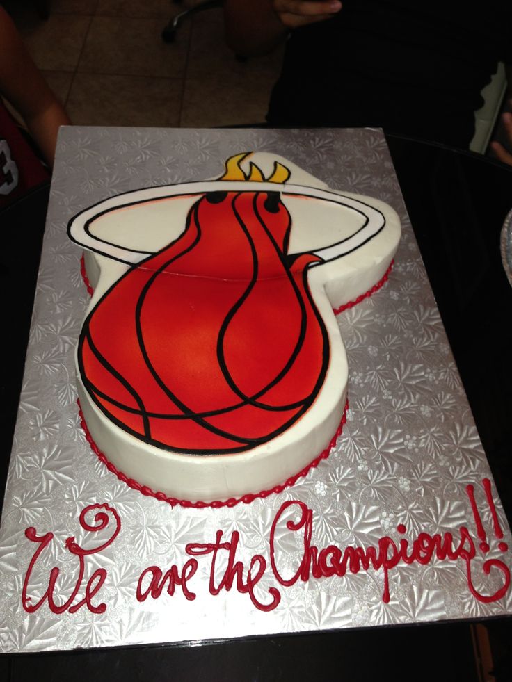 Miami Heat Birthday Cake