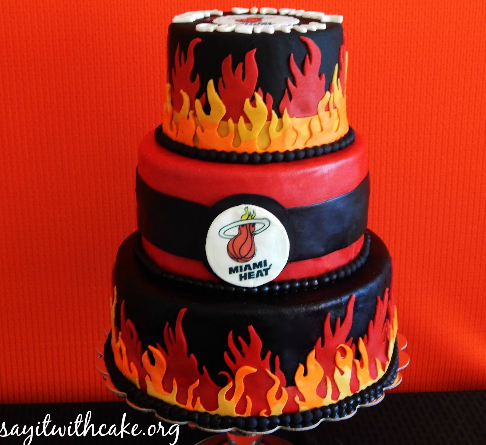 Miami Heat Cake