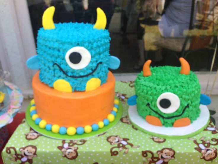 Monster Birthday Boy Smash Cake