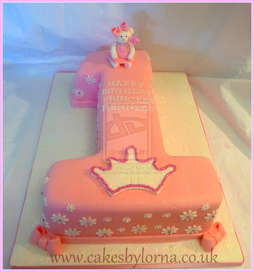 Number One Shaped Birthday Cake Number One Shaped Birthday Cake