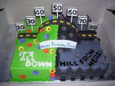 Over the Hill Birthday Cake Idea Over the Hill Birthday Cake Idea