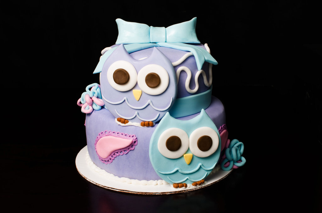 Owl Themed First Birthday Cake Owl Themed First Birthday Cake