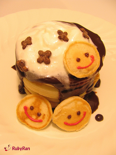 Pancakes Cute Food with Faces