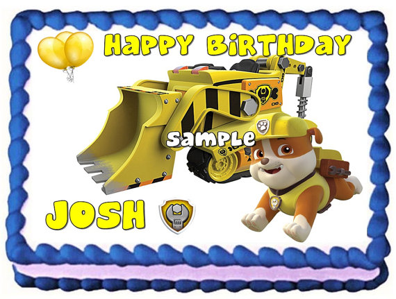 PAW Patrol Edible Cake Topper Decoration PAW Patrol Edible Cake Topper Decoration