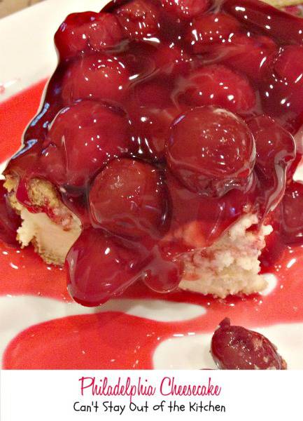 Philadelphia Cherry Cheesecake Recipe Philadelphia Cherry Cheesecake Recipe
