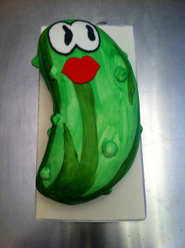 Pickle Birthday Cake
