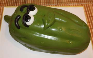 Pickle Shaped Cake Pickle Shaped Cake