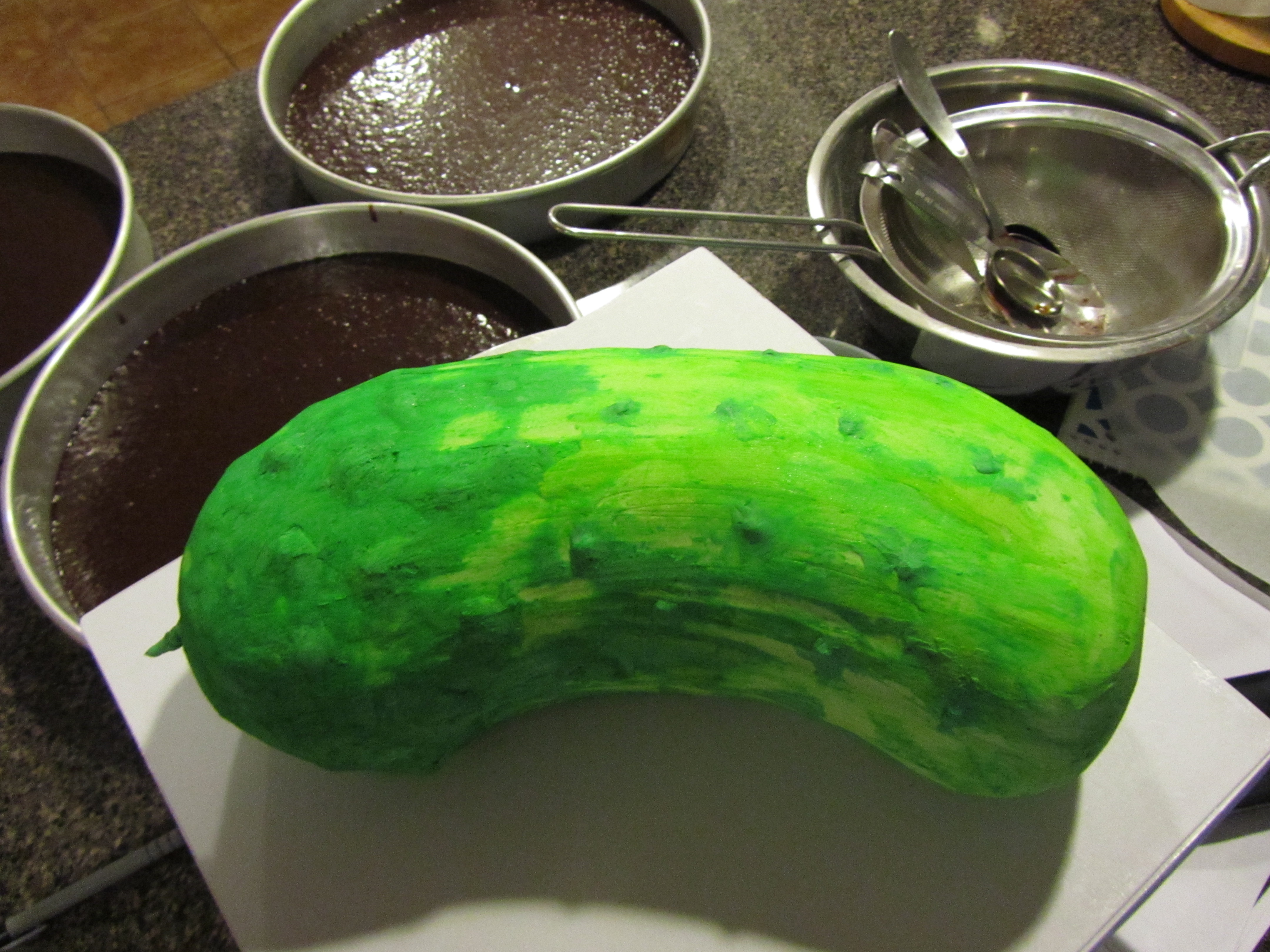 Pickle Shaped Cake Pickle Shaped Cake