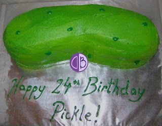 Pickle Shaped Cake Pickle Shaped Cake