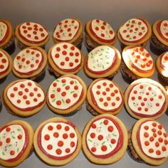 Pizza Party Cupcakes